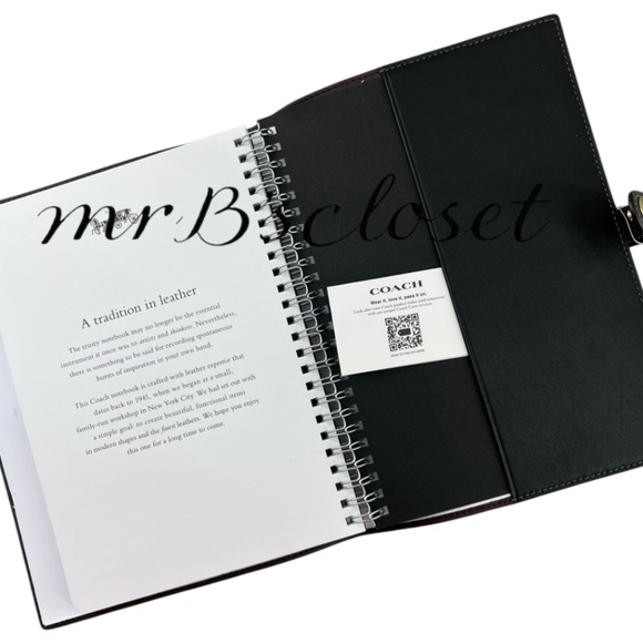 Coach Black Cherry Notebook Limited Authentic - Picture 6 of 7